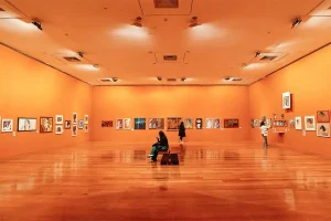 Flávio Império na Pinacoteca